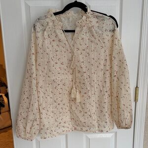 Floral Cream Blouse